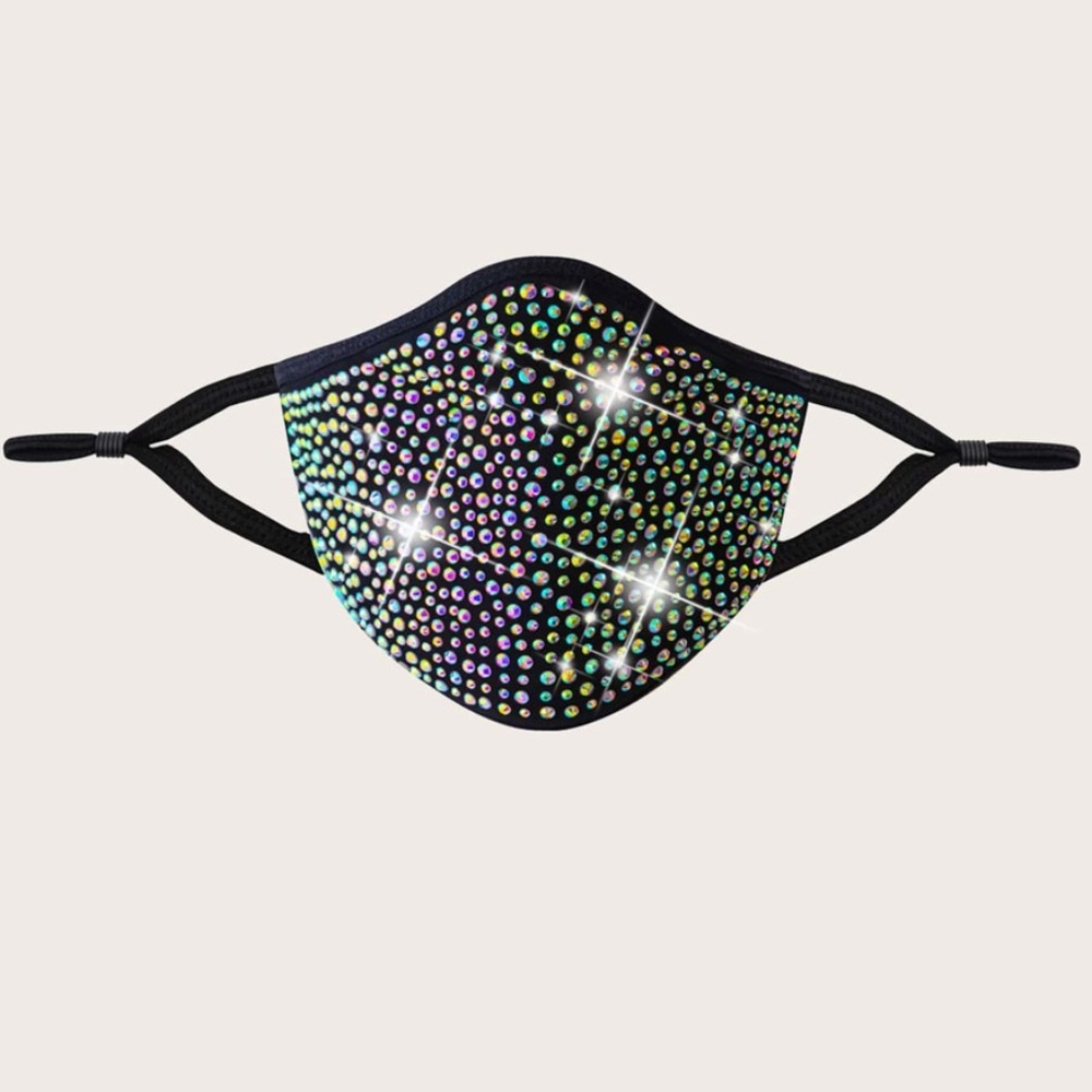 🔵 80% off 🔵 Rhinestone Filter Face Mask